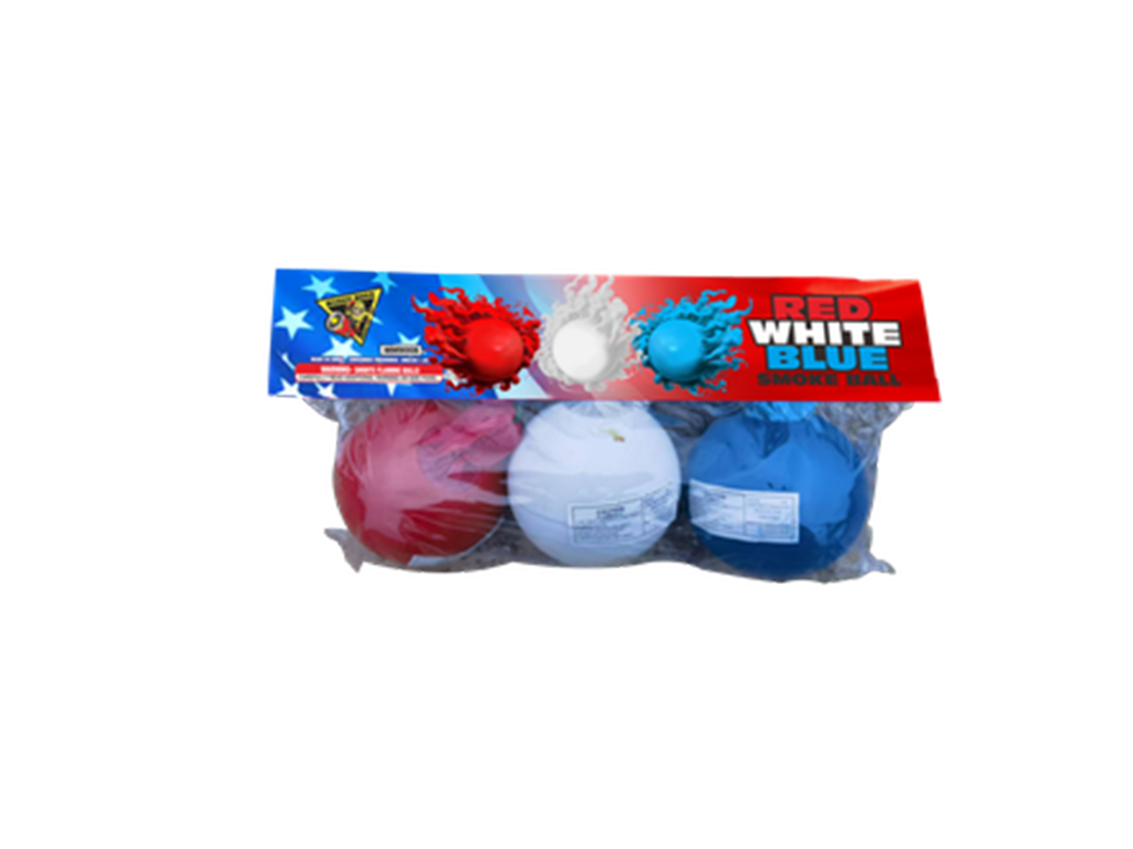 MM9010 Red, White, Blue Smoke Balls 24/3